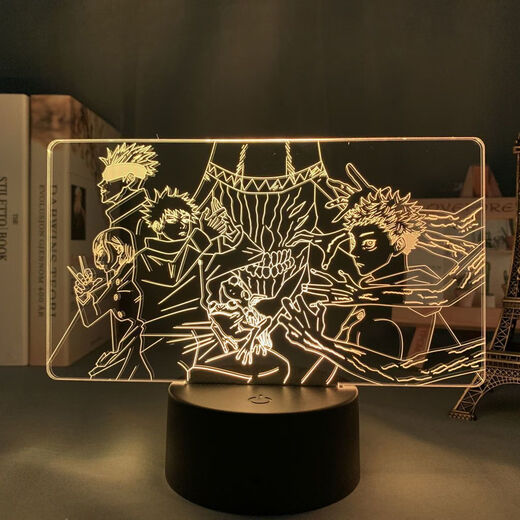 Ruizhixuan kehrt zu Wujowu 3D Night Light Figur Animation periphere Desktop-Ornamente Schlafheim, um die Geschenkideen der Schüler zu senden.