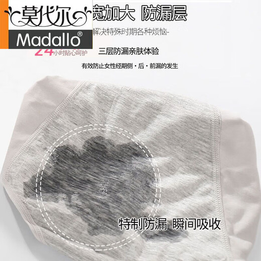 
Modal girl physiological underwear cotton menstrual period anti-side leakage high waist girl high school senior high school students hygiene underwear 6628 high waist 3 strips XL (suitable for 115-140Jin [Jin equals 0.5 kg])