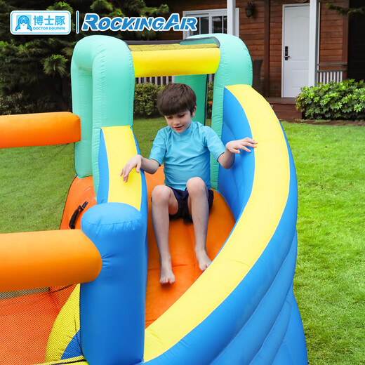 Doctor's Dog Household Inflatable Castle Children's Trampoline Indoor and Outdoor Slide Rock Climbing Ball Pool Air Cushion Bed Toys