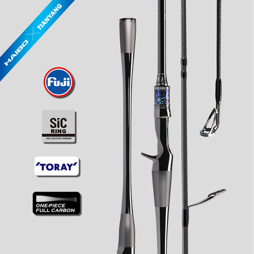 Haibo Haibo Tianyang Cop. Serie Tian de la marca Luya Rod de larga distancia Varilla de pesca de altura de alta sensibilidad perca mandarín pescado varilla de insecto 2.03m varilla ty-c682m senca de pistola sólida