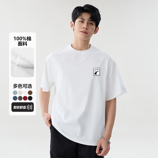 220g Pure Cotton 2025 Glacier Blue Forking Forted для женщин в летней футболке Sweet Student Top B701YL 1695 White M
