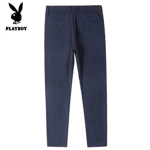 
Playboy (PLAYBOY) skin-friendly silky spring and summer new men's ice silk casual pants straight trousers anti-wrinkle-free elastic drooping summer CJ-9901 black 28 (90-105Jin[Jin equals 0.5 kg])