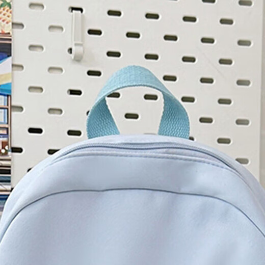 2025 Neue Schoolbag für weibliche Grundschüler Einfacher farbenfarb mehrschichtige japanische INS-INS-Stil Ultra-leichte süße Mädchen Schultern MC-818# Blau mit Lucky Bag