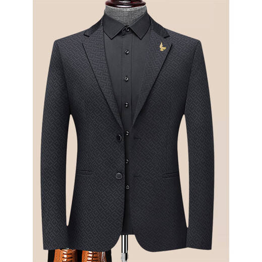 Ankündigung Vogel Maulbeerbeere Seide Dünne Anzug Leichte Luxus -Single West Jacke Spring Business Casual Color Slim Anzug 6630 Hellbraun S 165/84