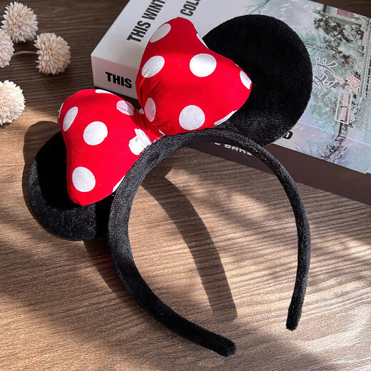 Maimed Shirley Rose Disney headband bow amusement park photo hair accessories Mickey headband Duffy Bear Lingnabe hair accessories classic Mickey Mouse headband