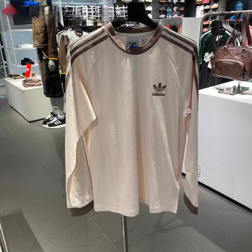 Adidas Clover Adicolor Three Stripes Мужская спортивная и повседневная футболка с длинными рукавами IA4879 IA4877 IA4877 Black 190 XXX/112A