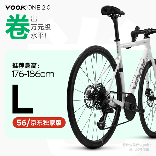 VOOKONE2.0 exclusive version road bike single disc 13 speed carbon fiber front fork disc brake lightweight riding L size