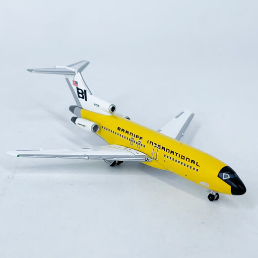 1:500布兰尼夫国际航空波音727-100客机N7271飞机模型合金成品