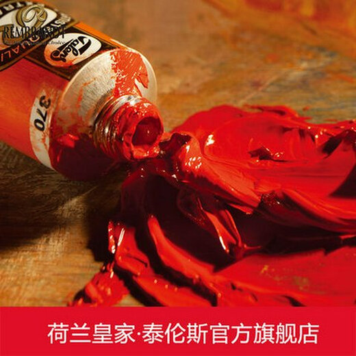 荷兰进口泰伦斯Rembrandt伦勃郎油画颜料150ml艺术家级60色 S1349威尼斯红 150ml大支荷兰原装进口