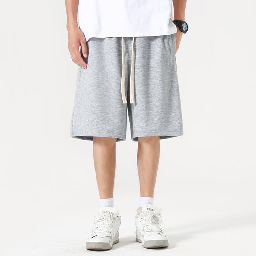 
Jeanswest heavy shorts men's 2025 new summer loose casual versatile five-match pants make you look taller and slim straight sports mid-sports pants light rice (free pants with lower left in front) L 175/(weight 120-140Jin [Jin equals 0.5 kg])