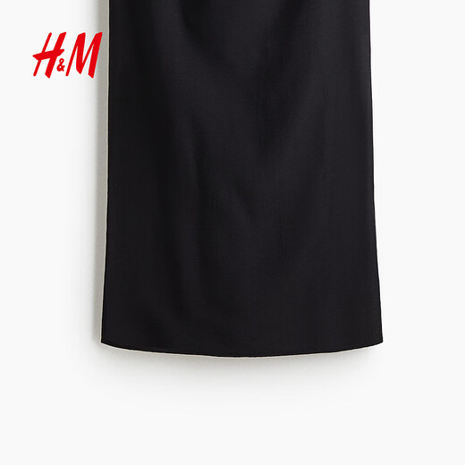 H/M2025 Sommer Neues Frauen Fashion Casual Suspender Kleid 1282609 Black S 160/88