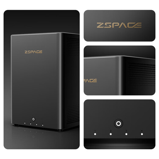 Extreme Space Private Cloud Q4 Dual Engine Edition 8T four-bay NAS intelligent AI entertainment audio-visual office network storage server (built-in 2 Seagate Coolwolf 4TB hard drives) no installation required