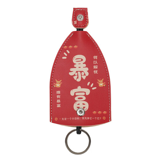 Kou Liuhou Key Sac Pull-up Car clé électrique couvercle en cuir couverture Clé Clée de protection Jac Key Sac de rangement mignon Caizi Caizi Caizi Caizi
