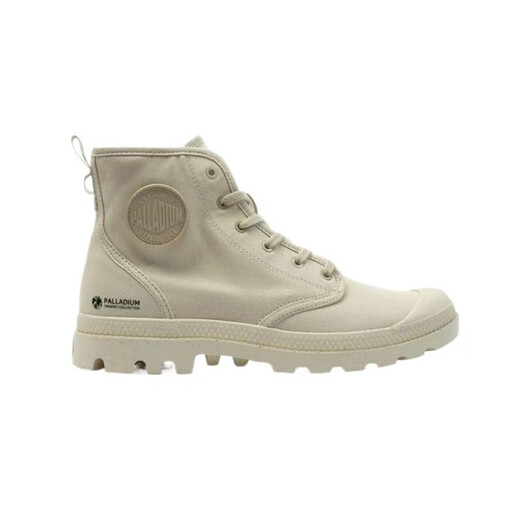 Palladium moderno y versátil, sin deslizamiento y zapatos de lona de alto contenido de desgaste, el mismo estilo para hombres y mujeres, beige beige 37