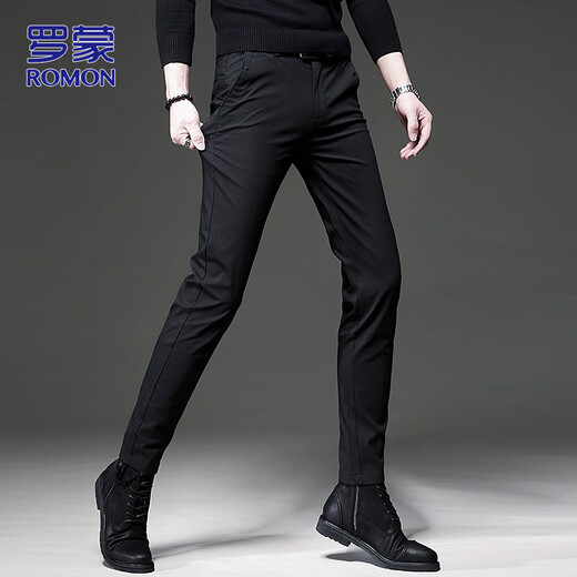 ROMON pants men's autumn and winter business casual pants men's slim-fit men's pants long pants