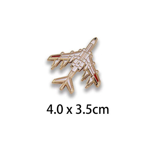 WEISHINI Air Show Aerospace Fighter Badge Y-20 H-6K Teaching 8 J-20 UAV Model Aviation Aircraft Metal Brooch J-20-Vyron