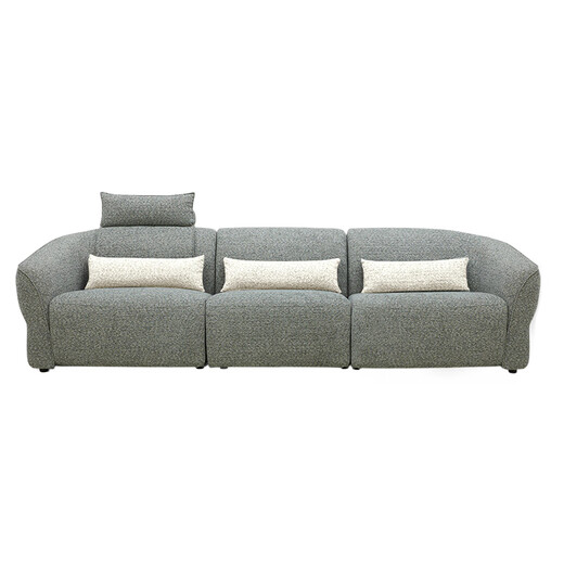 
Lezhibao LAZBOY fabric zero wall function sofa living room multi-person imperial concubine seat Chenille sofa blue star 673 wave blue-2.95m-small-three-person right electric