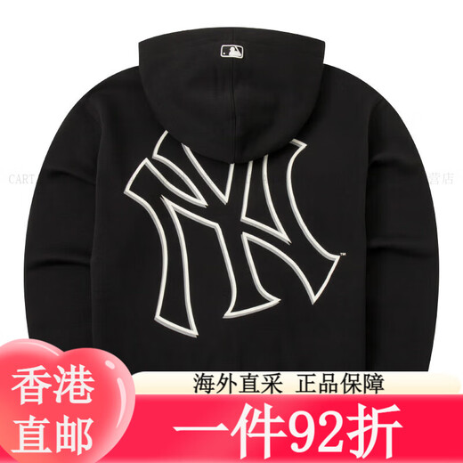 美职棒（MLB）官方男女装 2025新款情侣夹克背标大;OGO时尚外套运动服上衣 3ATR 3ATRB0544-50BKS XS 均码