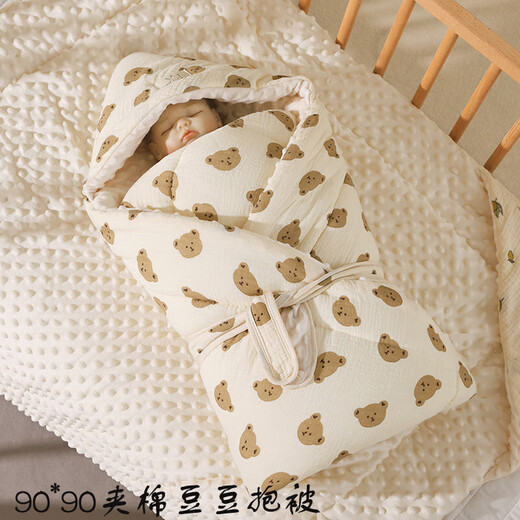 
Full cotton baby A-type quilt spring and autumn style baby cotton quilt four seasons universal children's quilt wholesale pure bunny [cotton style] 90*90300g