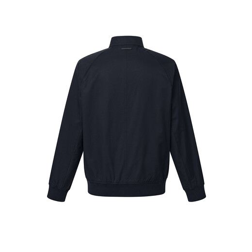 HAZZYS Men's Autumn and Winter Executive Style Men's Jacket Harrington Outdoor Casual Jacket Men's ASVZU0BCU12 Navy Blue NV L (175/96A 48)