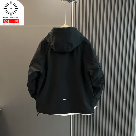 Kuraishi Kazuki Autumn and Winter Hooded Jacket Work Jacket Men's 2025 New Fashion Versatile Sports Outdoor Top Khaki XL