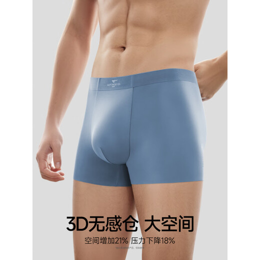 Seven Wolfs SEPTWOLVES Seven Wolfs Men's Underwear for Men's Ice Silk Modal New Summer Cool Flat-Angle Men's Boxer Shorts Men's Selected Gift Box [80 Modals] 3891 L (waist circumference 2.1-2.2 feet 100-120 Jin [Jin equals 0.5 kg])