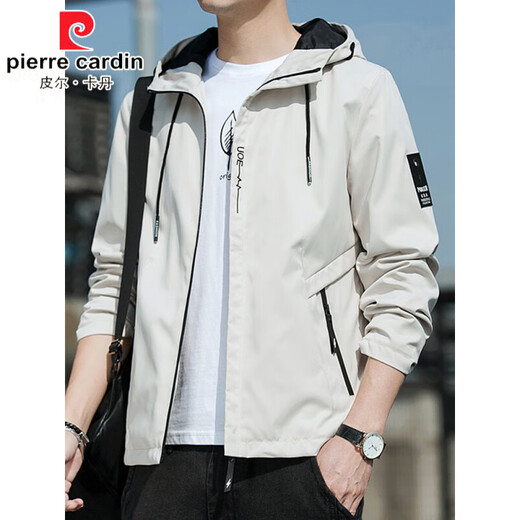 
Pierre cardin spring jacket men's new spring and autumn hooded thin youth loose jacket short solid color jacket K12131 black M [recommended 100-110Jin [Jin equals 0.5 kg]]