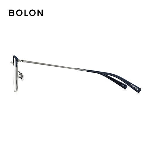 Gacias de Bolon Tyrannosaurus El marco de cejas de titanio de titanio de Glasses Myopia de 25 años de Wang Hedi de Wang Hedi se puede combinar con Ba7009 B70 Light Gun Color/Matte Dark Blue recomendado L-You Visual HD Film 1.60 (dentro de 600 grados)