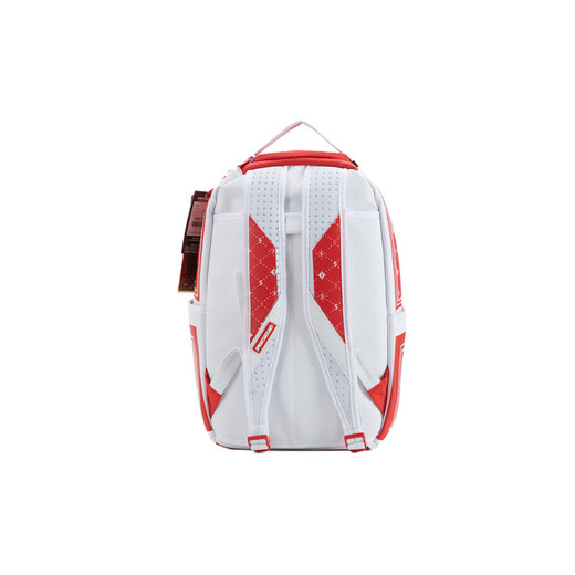 Spraygroundsg Shark Presbyterianer Buchstaben Streifen große Kapazität PVC Reisetasche Rucksack Rucksack Großgröße Männer und Frauen groß rot