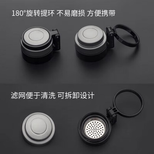 Heenoor glass cup thickened single-layer heat-resistant filter tea cup large portable water cup men's car cup casual cup 6076-695 ml none