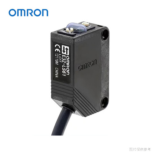 Omron sensor E3Z series, detection distance 200mm, output type NPN, power supply voltage DC12-24V, cable length 2m, E3Z-LS61 2M BY OMS