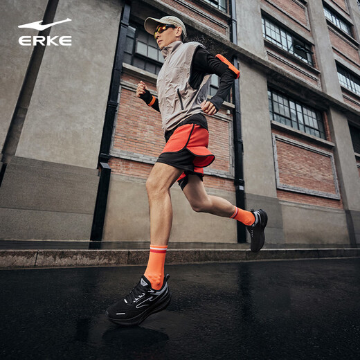 
Hongxing Erke Shuttle 4 Men's Shoes 2025 New Water-Repellent Running Shoes Lightweight Anti-Slip Sports Shoes Shoes Shoes Shoes Absorbing and Wear-Resistant Running Shoes Men's Black/Steel Gray 42