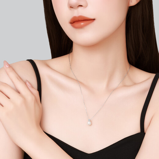 Chao Acer PT950 Platinum Pearl Diamond Necklace Gift Pricing Platinum XQP43700001 Chain length about 45cm