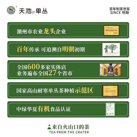 天池1392凤凰单枞茶四大香型正宗潮州鸭屎香单丛茶青山品鉴装28g 4泡*7克（青山精品）