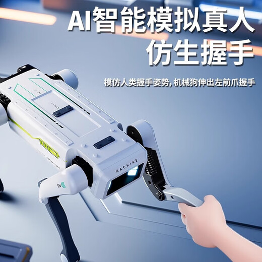 Bordes Kinder KI Fernbedienungskontrolle Roboter Toy Boys Smart Black Technology Dialog kleiner elektrischer Spielzeug Geburtstag Geschenk 8006 Bullet Roboter Hund