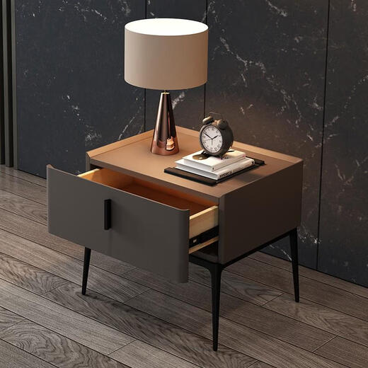 YouGuan Nightclub moderne einfache installationsfreie leichte luxuriöse fühle massive Holz im Internet Promi Nachtkabine Schlafzimmer Vorlageschrank 8009# Khaki 9761 50x40x48cm