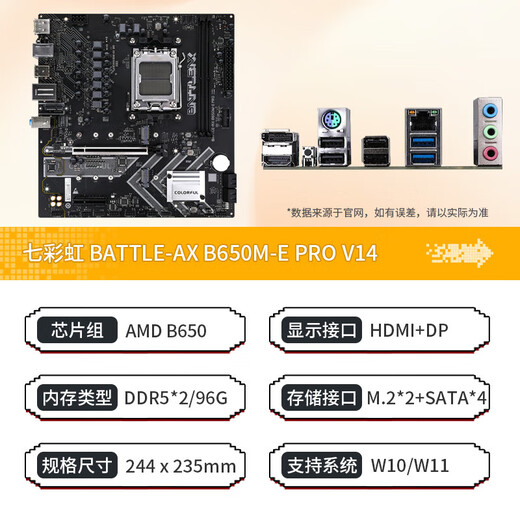 Красочный B650/B850/X870 Материнская плата + Ryzen R5/R7/R9 7800X3D/9700X Плата процессора U SET SET Desktop Host Accessories Tomahawk B650M-E Pro [высокая стоимость] Ryzen9 9900x Scatter (12 ядер.