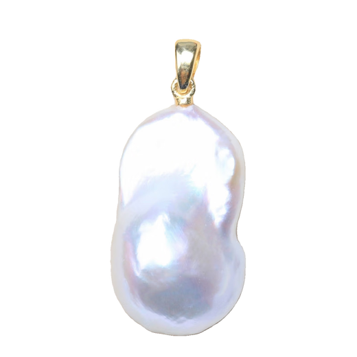 DL 1998 Fat Dong Lai same style Baroque shaped pearl pendant natural freshwater shaped irregular Aurora White Baroque PU757