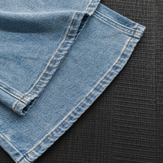 Meiyang (Meiyang) Herzbrechende Jeans Hong Kong Style Schönes Mädchen Nostalgisches Waschhorn [Big 50] Blau (erweiterte Version) L