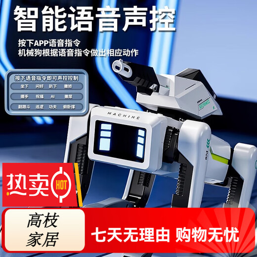 Bordes Children's's Ai Remote Control Robot Toys Boys Intelligent Black Technology Dialogue Small Electric Toys Birthday Gift [Parente-Child Package] Double bataille de deux packs