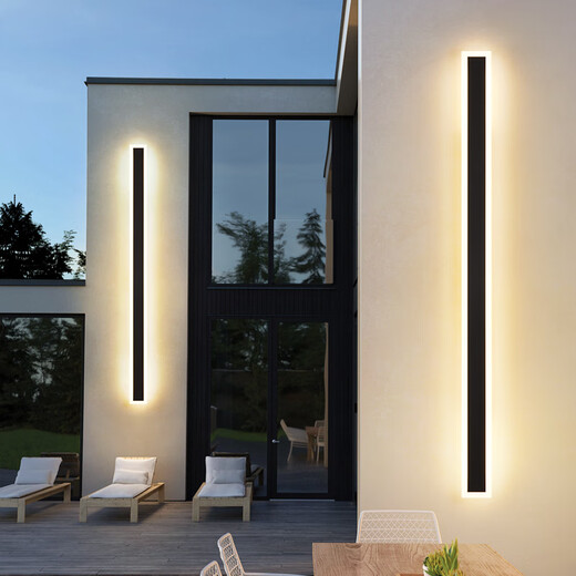 Grand View Garden (DGY) Wandleuchte Außenleuchte Treppe Langes Leuchten Licht Außenbalkon Lichttür Villa Innenhof 003Z 9227- [Regensicheres Modell] 9227-240 cm-neutral