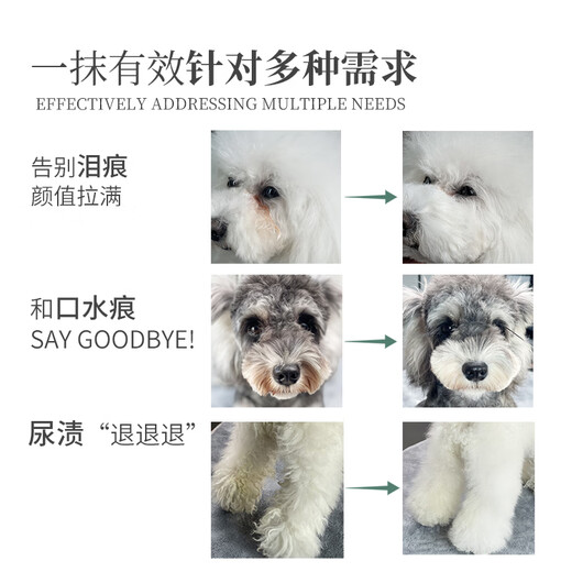 Musentang Pet Tear Stain Powder Waterproof Concealer Antioxidant Anti-tears Saliva Urine Resist Tears Special for White Hair Official Store Tear Stain Powder (Special for White Hair) comes with a small brush