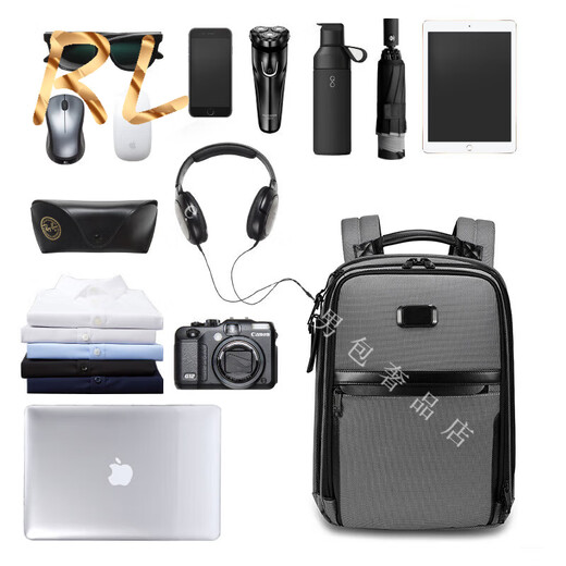 Goldwin Light Luxury Marke 2025 Neuer Männer -Rucksack für Business Casual Pendel -Leder Computer großer Kapazität wasserdichtes Rucksack Grau Grau
