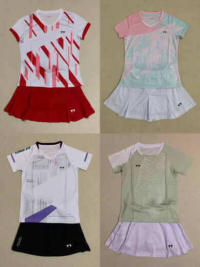 Yonex Sports Fot Fot Fot Brink Badminton костюм женский костюм Новый быстросохлый дышащий конкурс для соревнований в спортивных соревнованиях спортивных спортивных брюк с короткими рукавами и юбка 5009# Top Lop Lop Men Style L (женский 135-145 джин [Джин равняется 0,5 кг] можно носить)