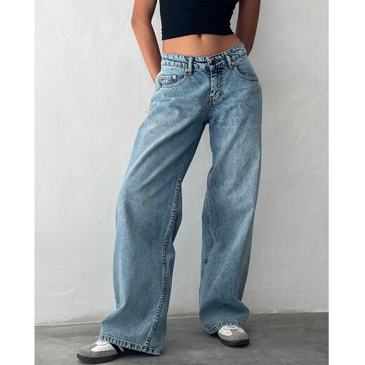 Lee Kids American Retro Low Raise non élastique lavage droit de lavage droit pour femmes en automne