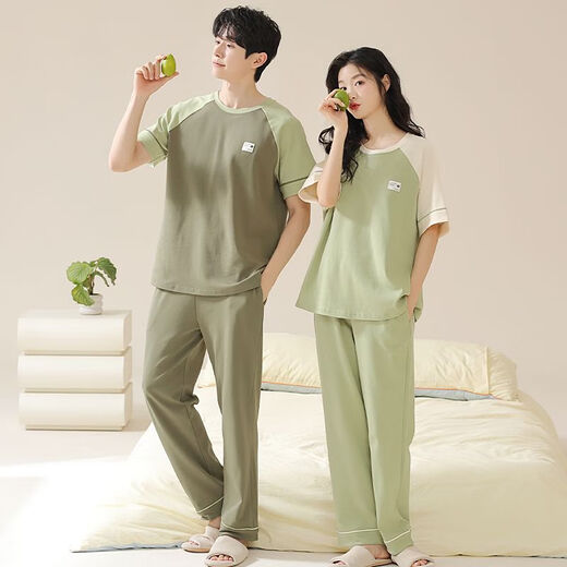 Yalu Paar Pyjamas für Frauen im Sommer 2025 Neue Sommer Kurzärärmelte frisch und Brustpolster rein
