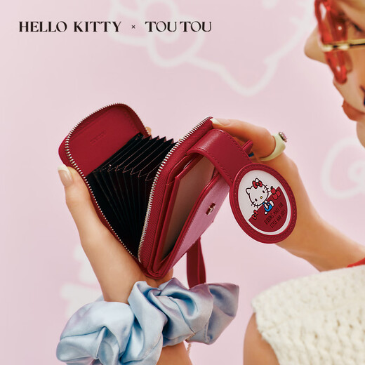 toutou女短款钱包HELLOKITTY凯蒂猫卡包本命年七夕情人节生日礼物