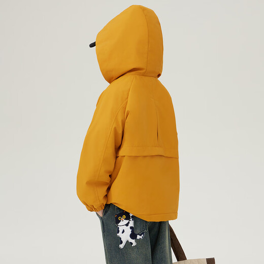 Tutu Little Elephant Children's Jacket Autumn New Waterproof Jacket Parent-child Mountaineering Outdoor Wear Yellow 160 Height About 160cm