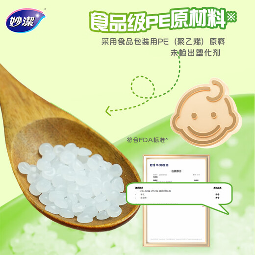 Miaojie Knife-free plastic wrap combination, small size 50 meters * 2 boxes, point-breaking cutting line, suitable for food-grade refrigerators and microwaves