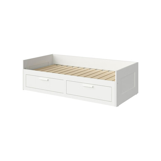 IKEA BRIMNES day-bed folding storage sofa bed white double bed frame with double drawers 80x200cm